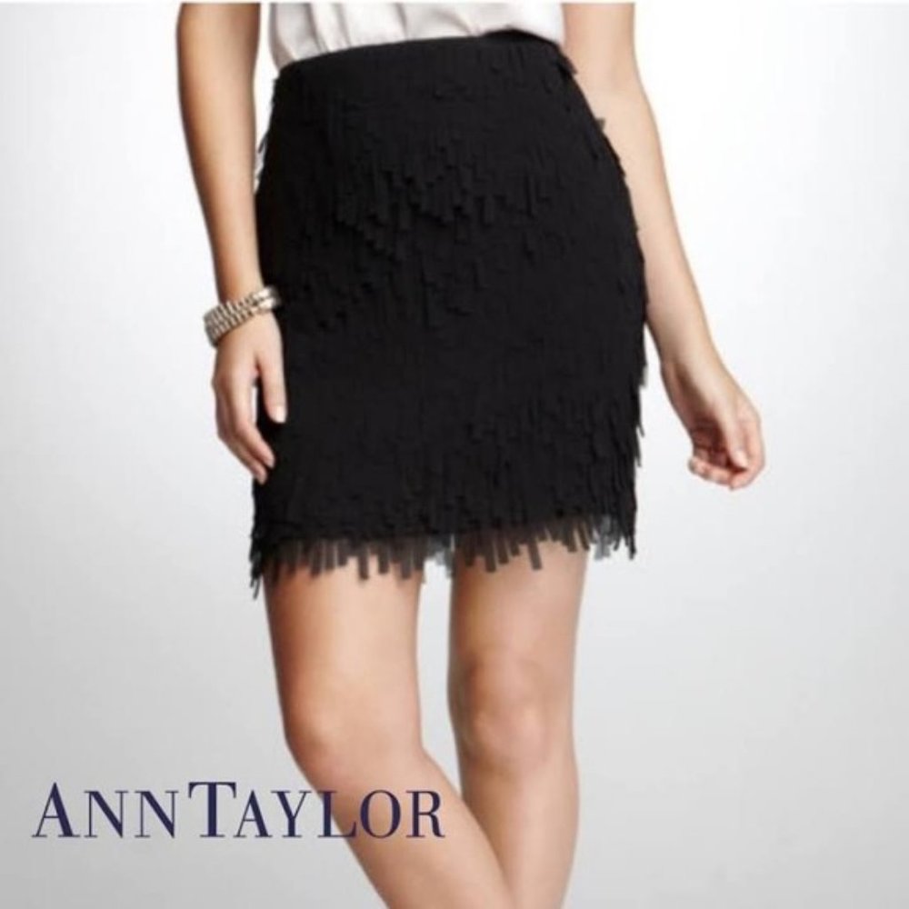 Ann Taylor Fringe Skirt
